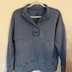 Blue Aerie Button Pullover